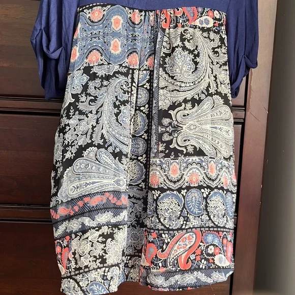 Honey Punch Seaside Mix Material Knit Top - Picture 9 of 11